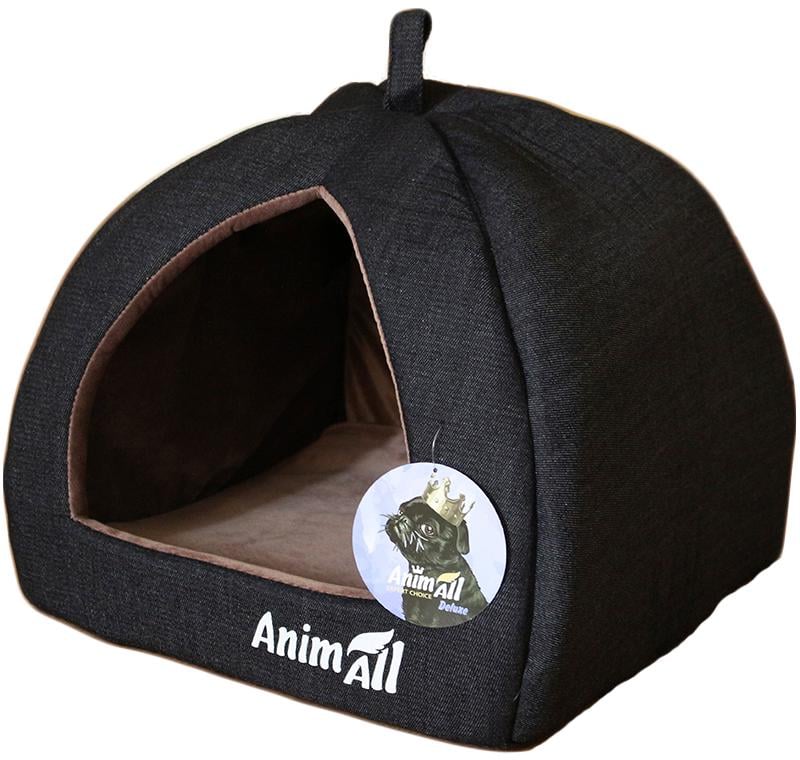 Домик для собак и кошек AnimAll Ат 0942 Piter S 38x38x29 см Grey (2000981180942) - фото 1