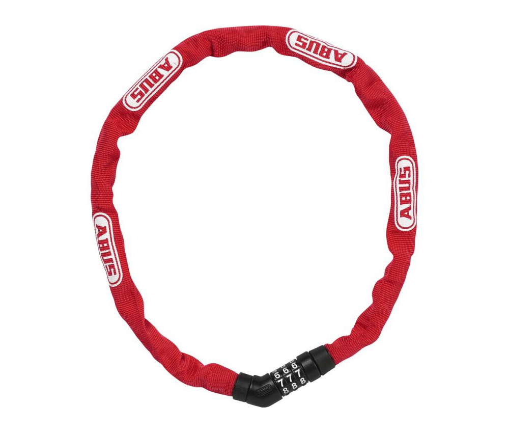 Велозамок ABUS 4804C/75 Steel-O-Chain Red - фото 1