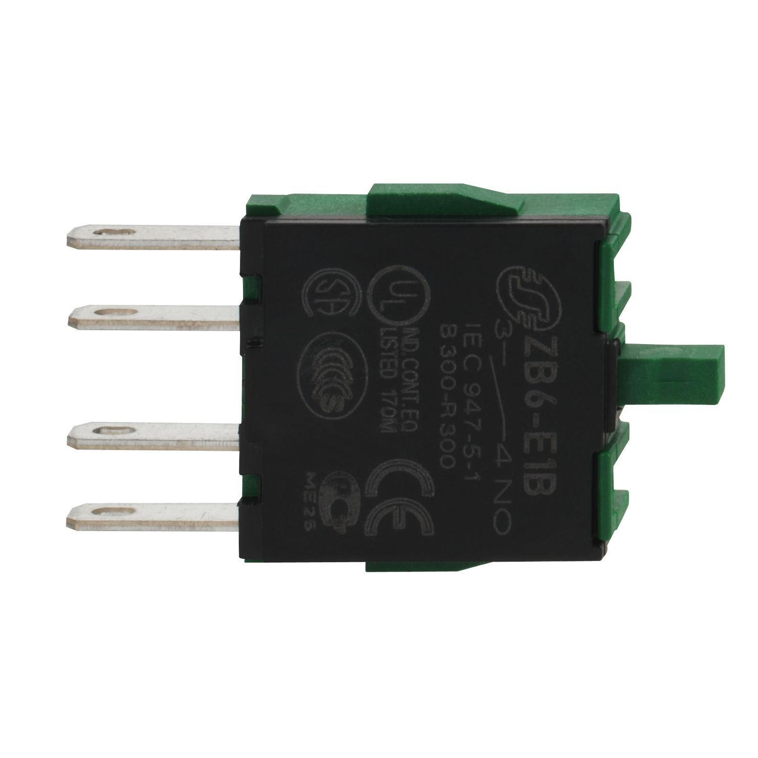 Контактный блок Schneider Electric Harmony 1NO 1,5A 240V AC/DC фастон (ZB6E1B)