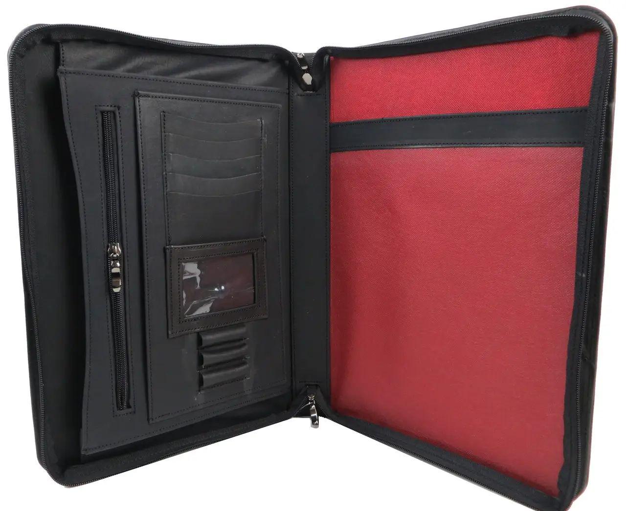 Папка ділова Portfolio шкіряна Коричневий (Port1015 dark brown)