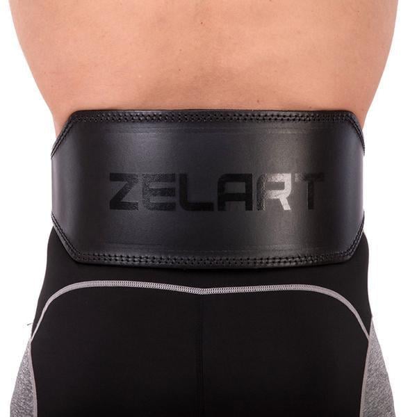 Пояс атлетический VL-3341 кожаный XL Черный (34363022) - фото 10