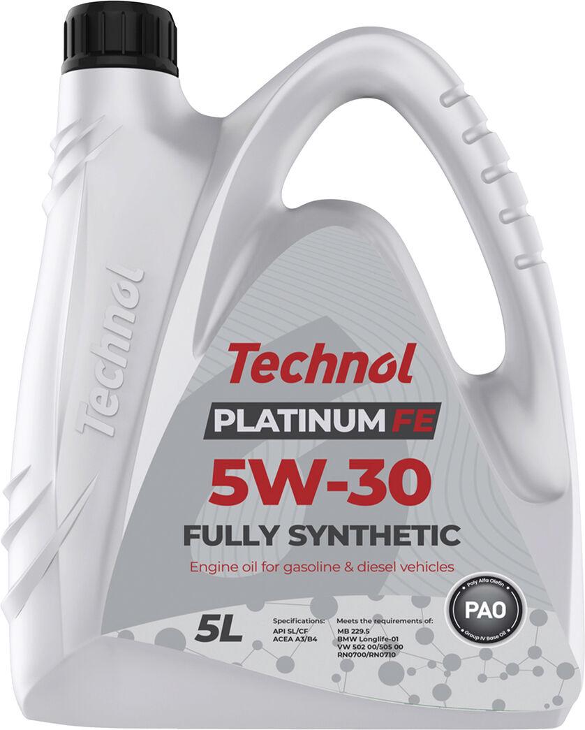 Моторное масло бензин/дизель Technol Platinum FE 5W-30 5 л