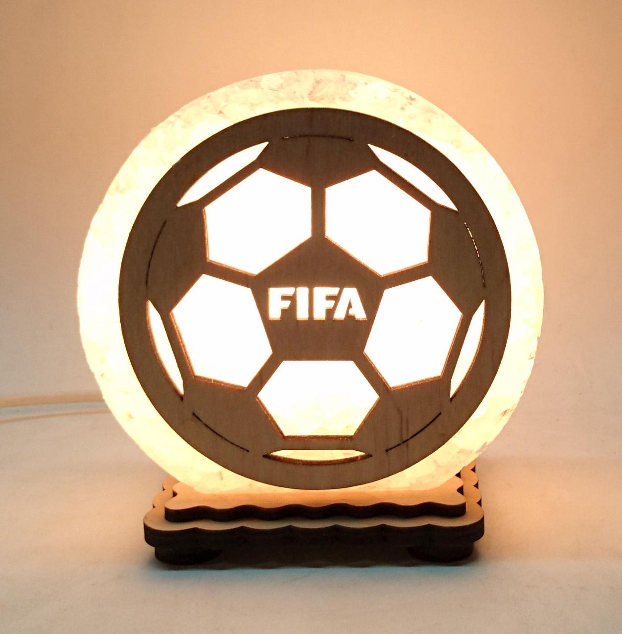 Соляной светильник Футбольный мяч (KM-00018-y)