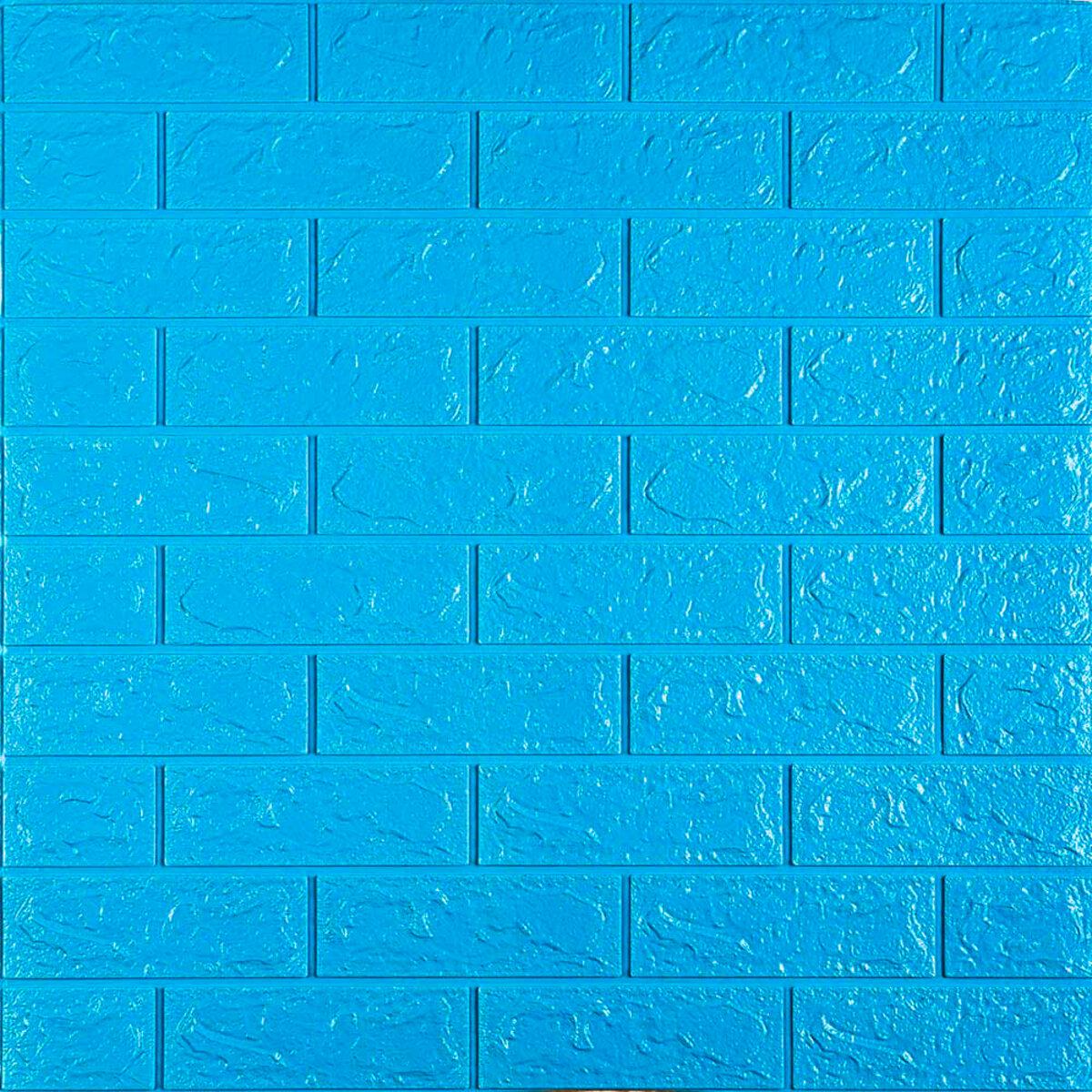 Панель 3D самоклеящаяся кирпич 700x770x5 мм Голубой (005-5 SW-00000297)