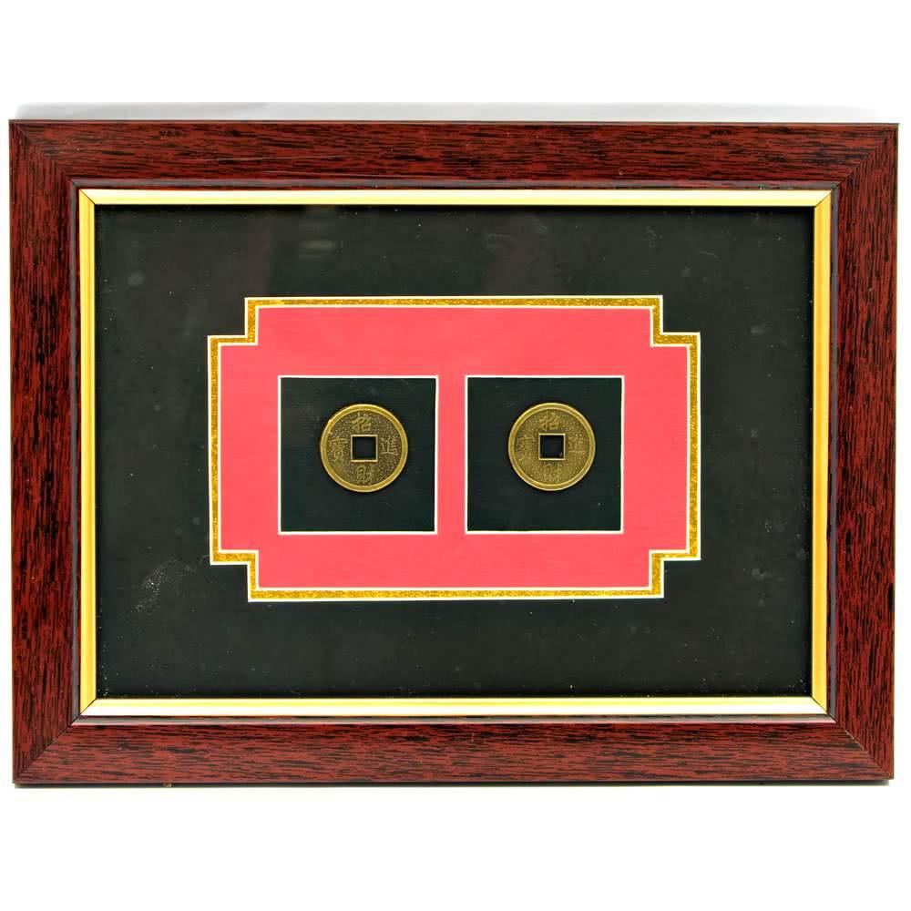 Картина 2 монеты 23,5х17,5х1 см (24512)