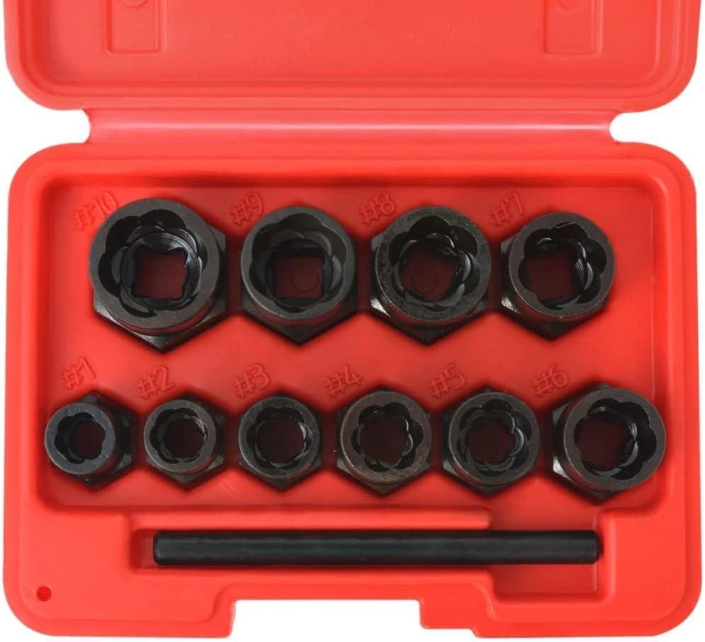 Набор для выкручивания поврежденных болтов и гаек Rewolt T1344 высокий профиль 10 шт. - фото 2 Набор для выкручивания поврежденных болтов и гаек Rewolt T1344 высокий профиль 10 шт. - фото 2