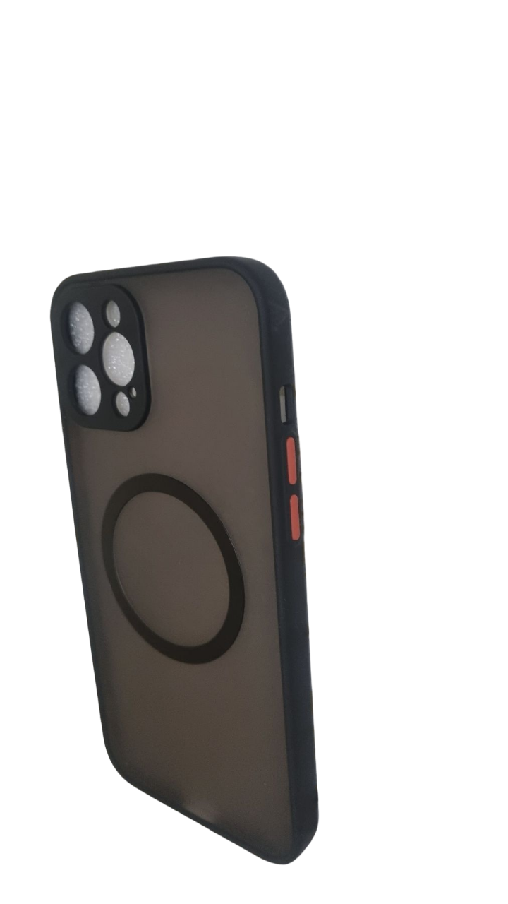 Броньований магнітний чохол для бездротової зарядки до iPhone 13 Pro Max протиударний матовий MagSafe Clear (1848778121)