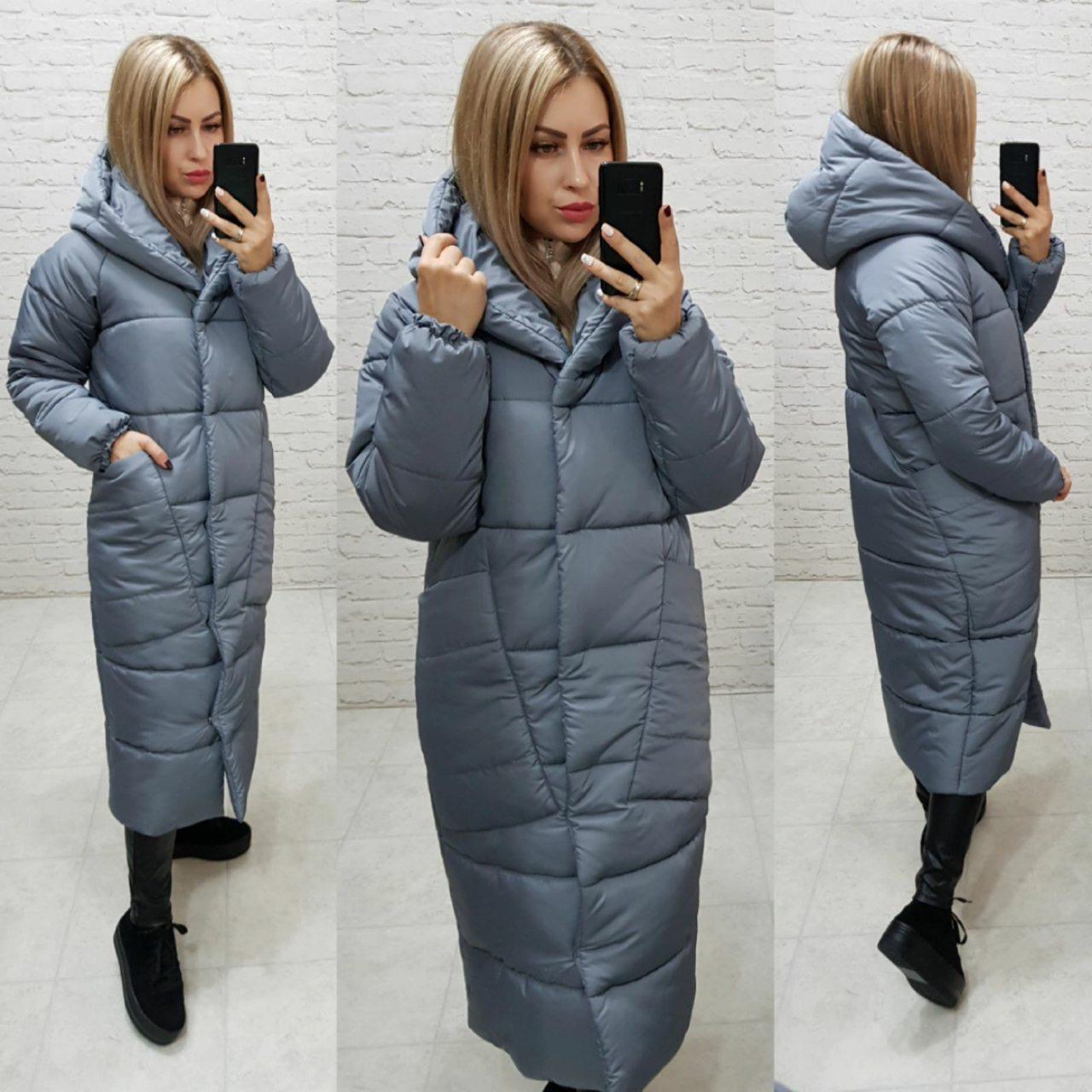 Пуховик об'ємний супер довгий Аiza А500 р. 46-48 Вишневий - фото 4 Пуховик об'ємний супер довгий Аiza А500 р. 46-48 Вишневий - фото 4