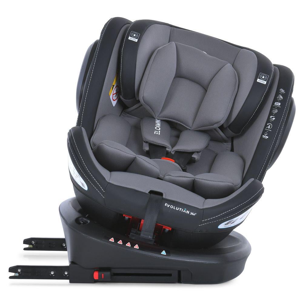 Автокрісло дитяче 0-36 кг ME 1045 EVOLUTION 2 360° ISOFIX/Top Tether з поворотом Чорно-сірий (30408458) - фото 13