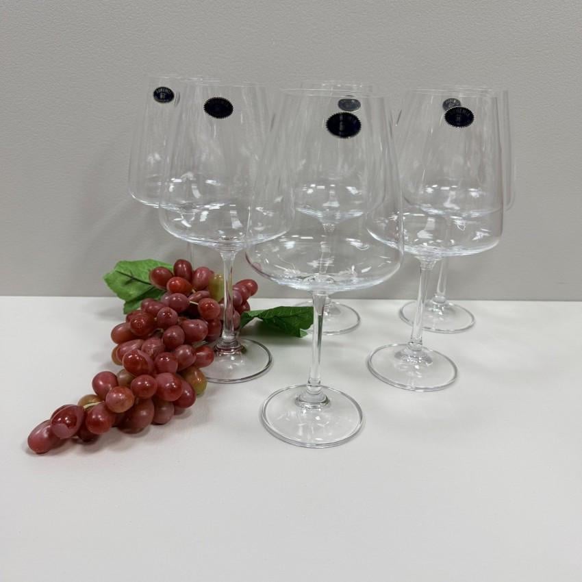 Набір келихів для вина Corvus Crystal Bohemia b1SC69/570 6 шт. 570 мл 22,5х11,5 см (2818101290) - фото 3 Набір келихів для вина Corvus Crystal Bohemia b1SC69/570 6 шт. 570 мл 22,5х11,5 см (2818101290) - фото 3