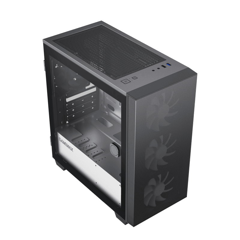 Корпус Gamemax Aero Mini Micro ATX без блока питания front panel with full mesh/V 1.62 PWM+ARGB Hub