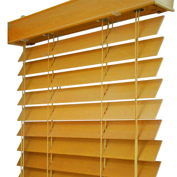 Жалюзі на вікно Wenster Basswood Honey A02 25 мм горизонтальні дерев'яні 135х160 см Гірчичний (3337620237)