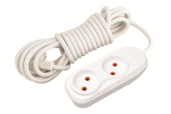 Подовжувач двомісний Nilson 2х1 мм2 без заземлення 5 м (42130005)