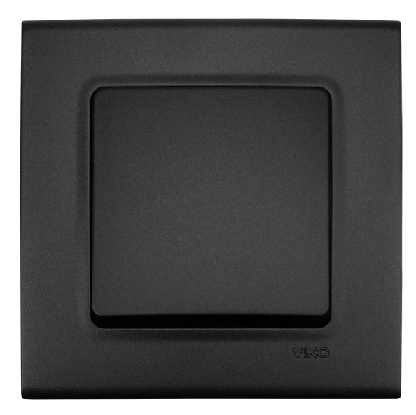 Вимикач одноклавішний LINNERA Чорний ніч (31152860)