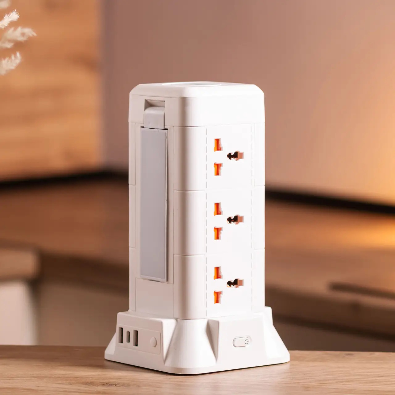 Мережевий фільтр із захистом Lugi 9 розеток з лампою 2 USB 1 Type-C 4,8 м (c5d3aadb) - фото 10 Мережевий фільтр із захистом Lugi 9 розеток з лампою 2 USB 1 Type-C 4,8 м (c5d3aadb) - фото 10