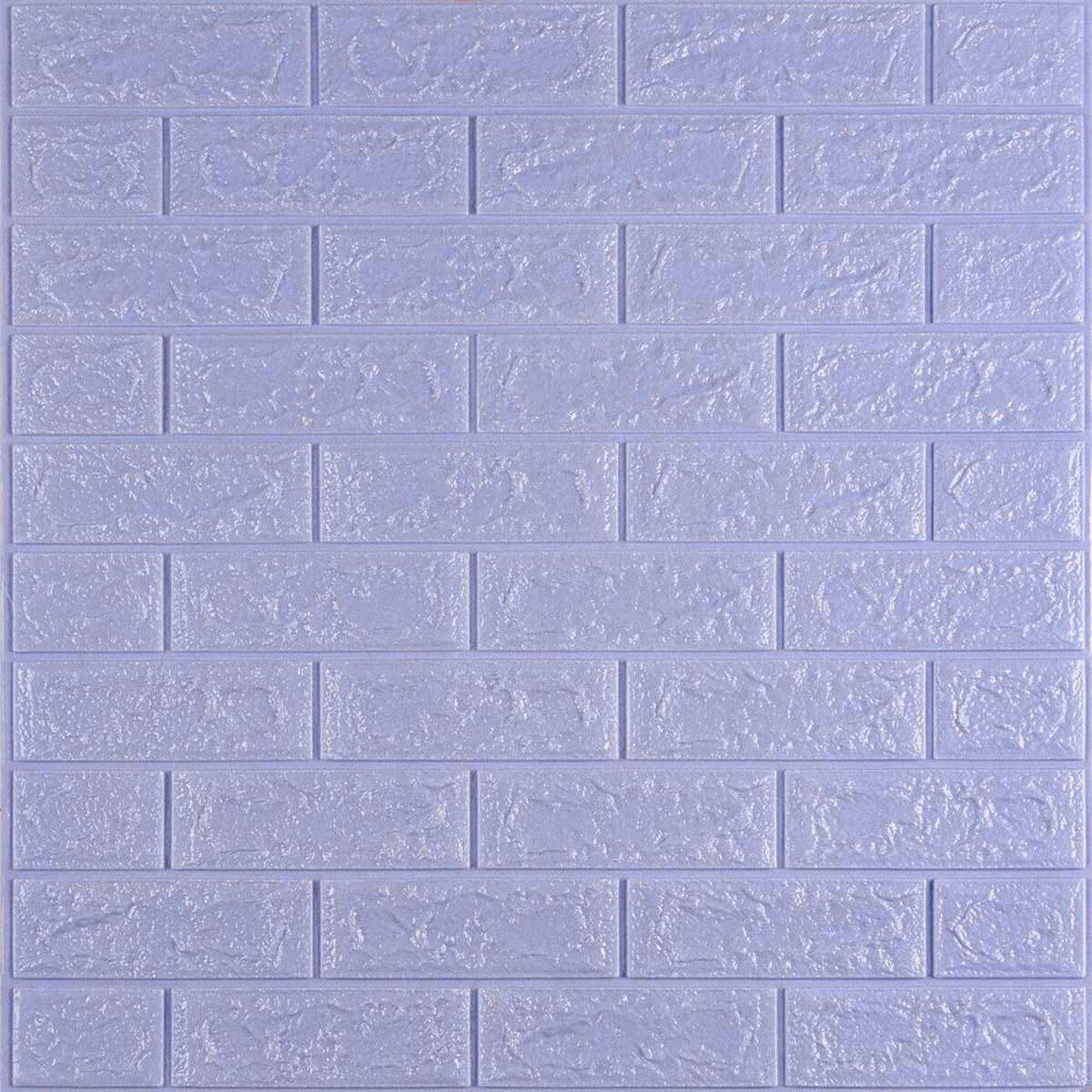 3D-панель самоклеющаяся под кирпич 700x770x5 мм Светло-фиолетовый (SW-00000083)