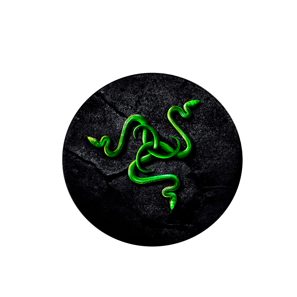 Килимок для мишки тканинний Razer круглий з боковою прошивкою 3 мм 220x220 мм Чорний (35764)