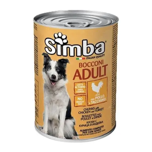 Корм вологий для собак Simba Dog Wet Курка з індичкою 415 г (70009027)