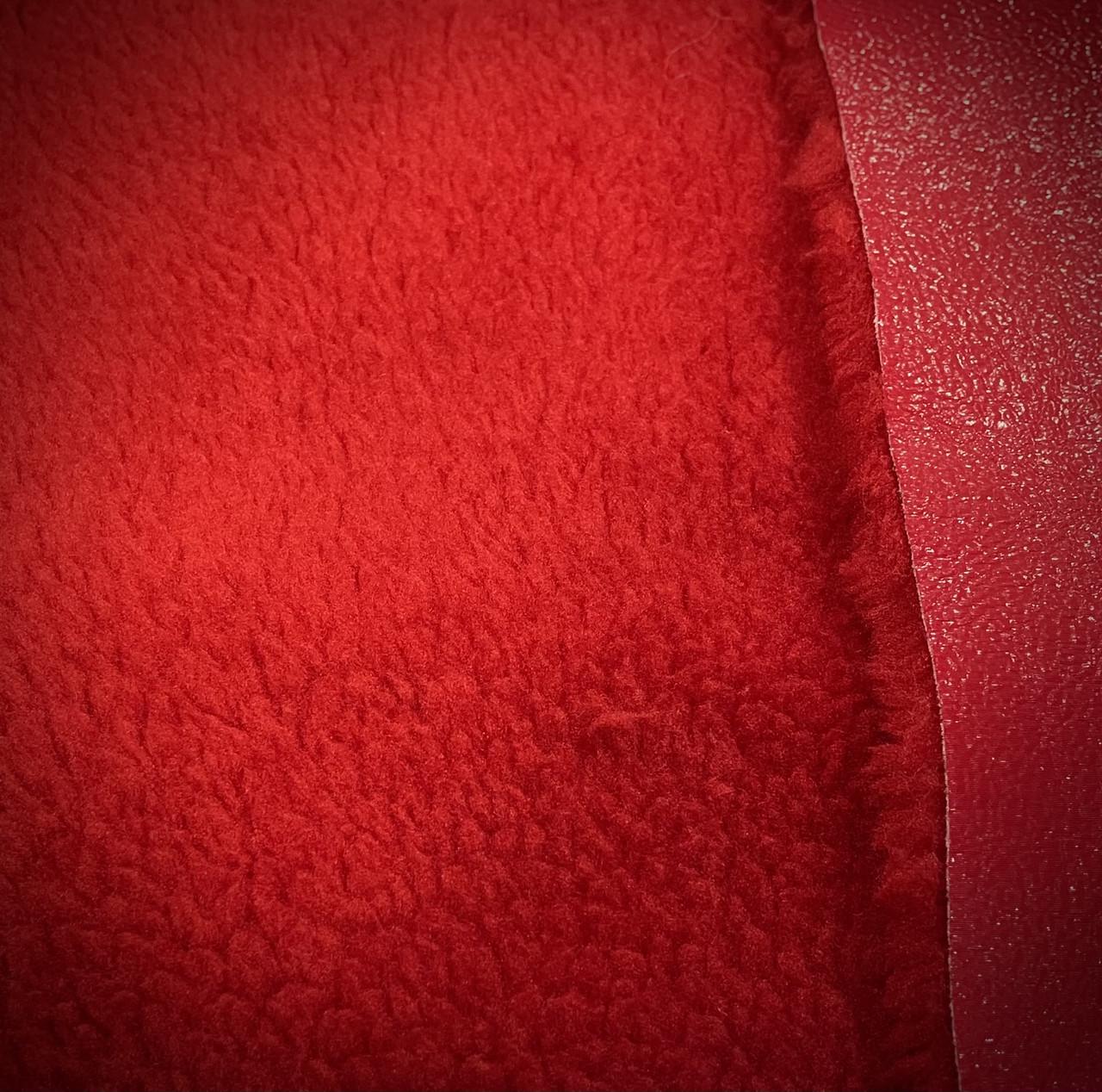 Ткань дубленка плюш Тедди Красный (24478904) - фото 2 Ткань дубленка плюш Тедди Красный (24478904) - фото 2