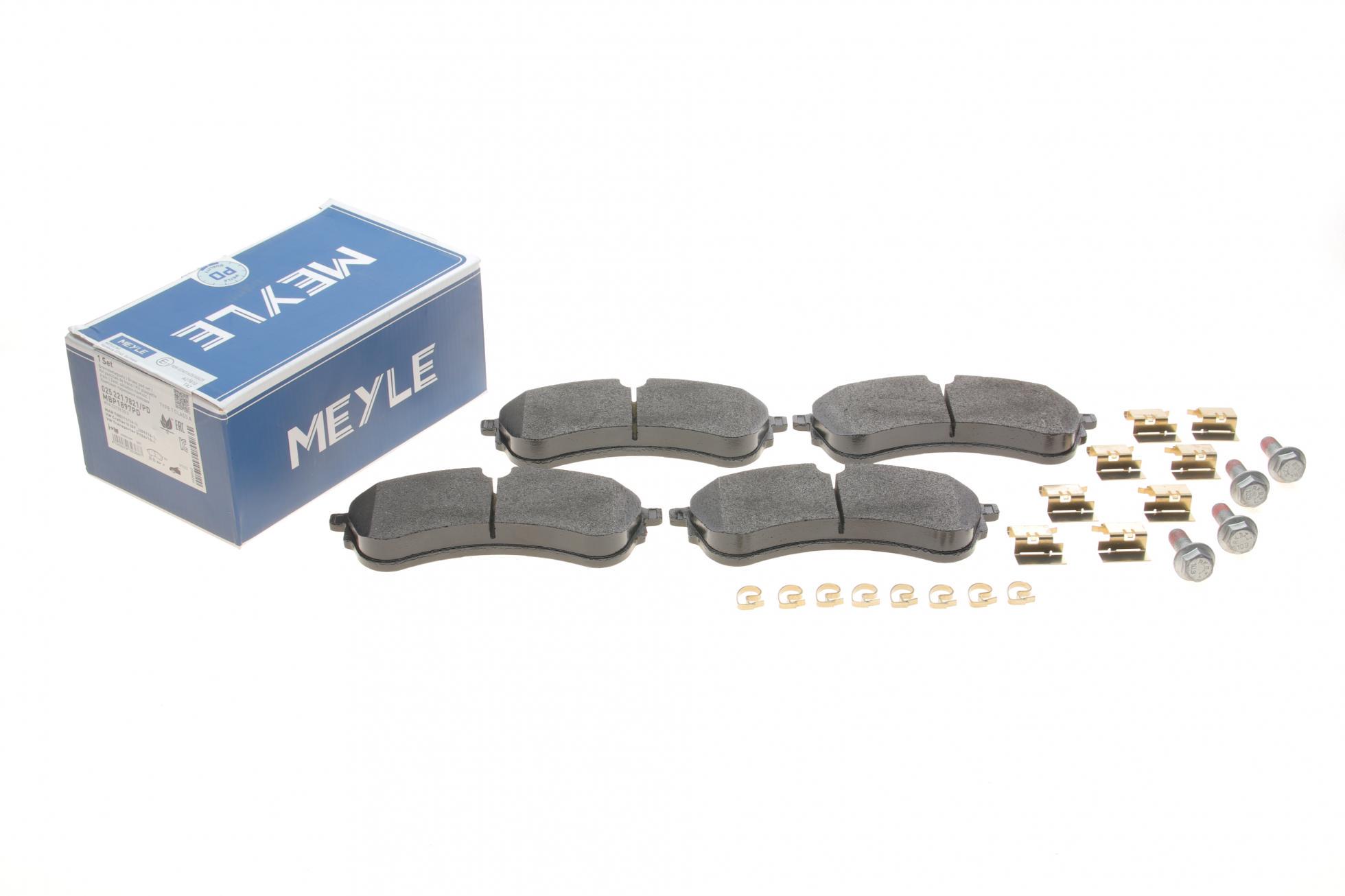 Колодки тормозные передние Meyle 025 221 7821/PD VW Crafter 2.0TDI 16- CBI