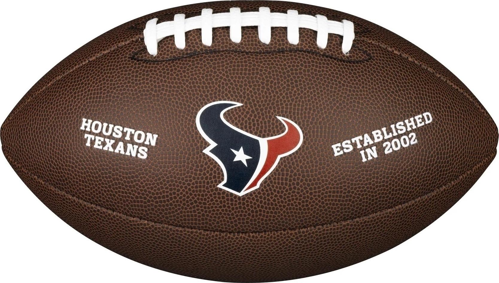 Мяч для американского футбола Wilson NFL LICENSED BALL HOUSTON TEXANS р. 5 Темно-коричневый (WTF1748XBHU)