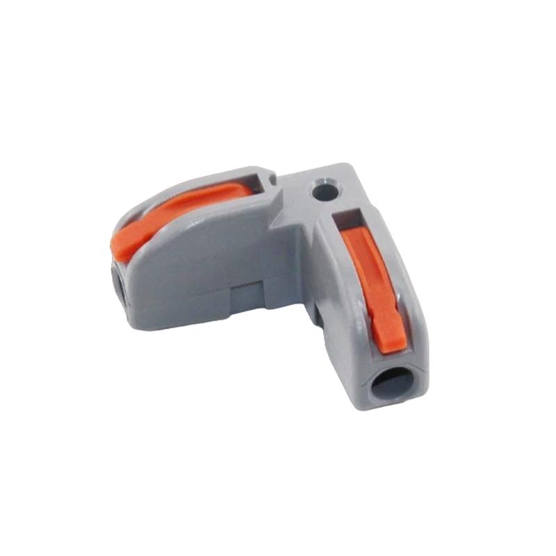 Клемма проходная Tactix 0,5-4 мм2 32А 1-1 наборная L-подобная 25,8х8х14,5 мм Оранжевый (L11-A)