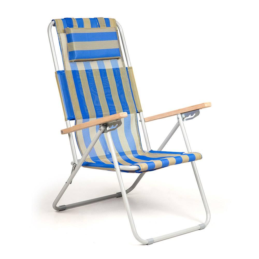 Кресло туристическое раскладное Vitan Ясень Сине-желтый (7134)