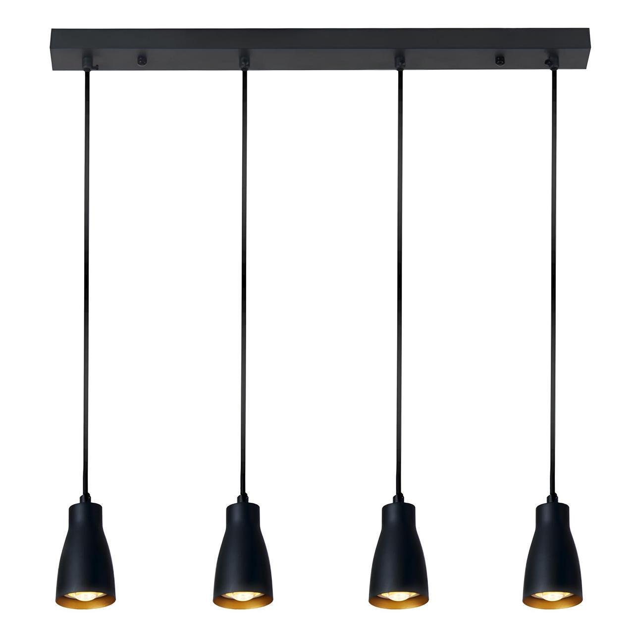 Люстра Sirius на четыре плафона под лампу GU10 Черный (INN-23047BK)