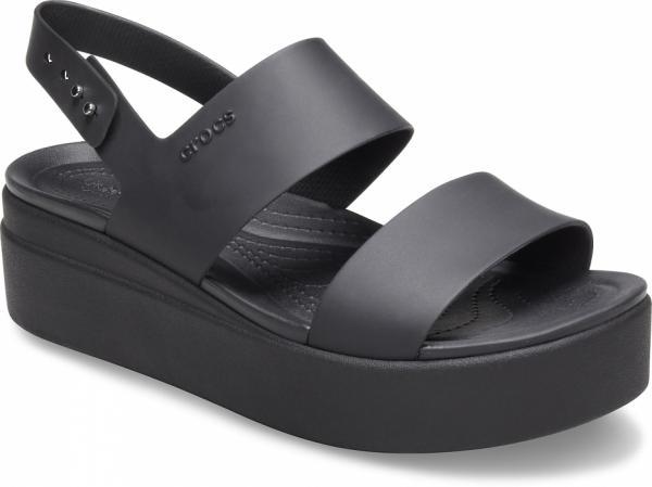 Босоножки женские Crocs Brooklyn Low р. 40-41 Black/Black (17750437) - фото 3