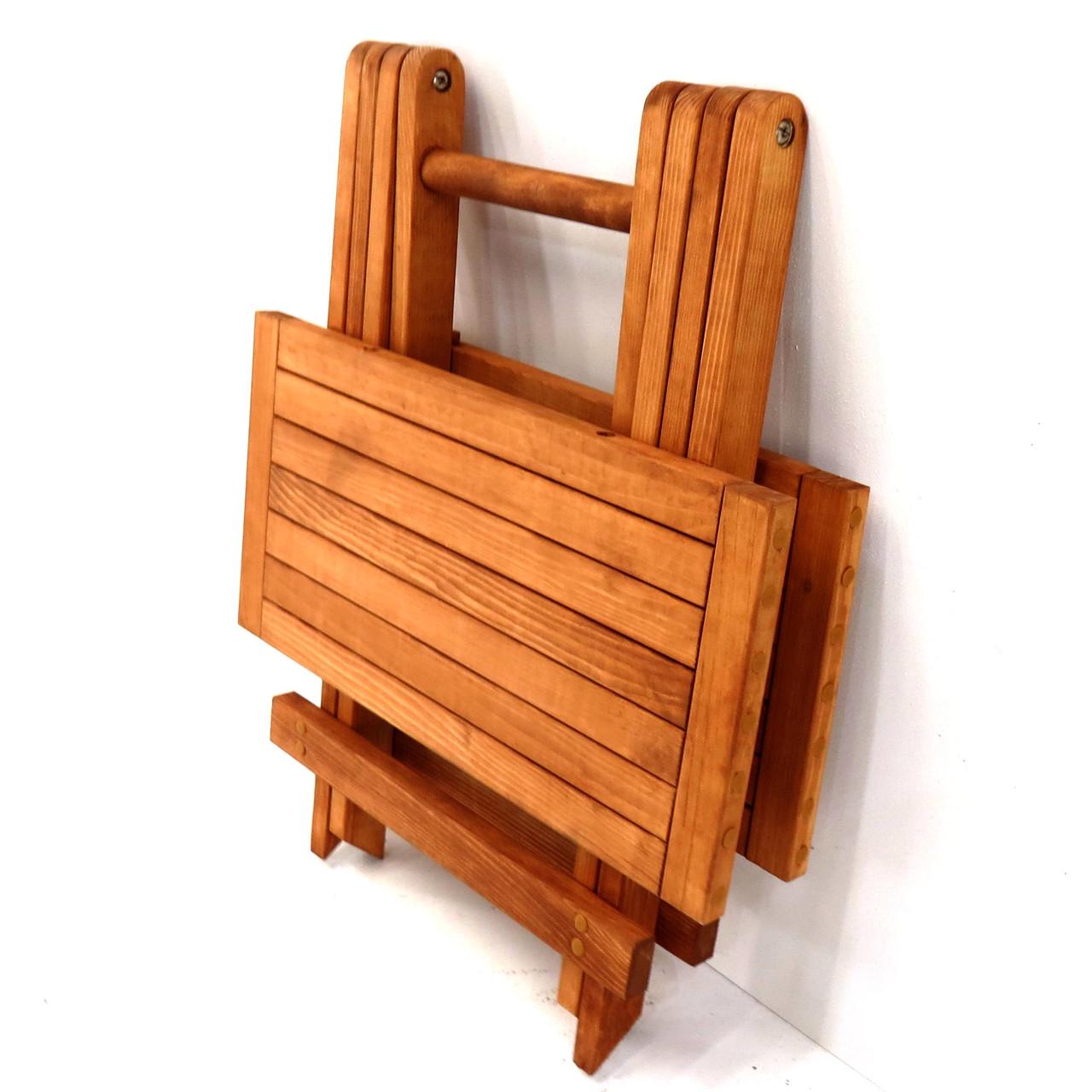 Столик раскладной из дерева Деруент Шафран (СУН-001606) - фото 7