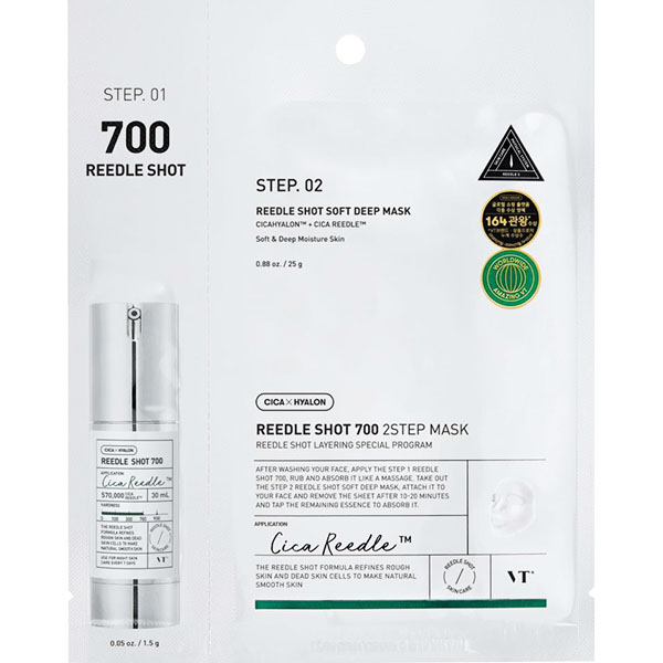 Маска для лица VT Cosmetics REEDLE SHOT 700 2-STEP MASK двухэтапная (2476855314)