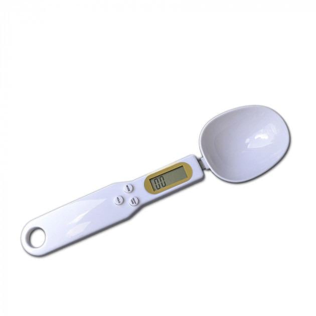 Електронна мірна ложка з вагами Digital spoon scale компактна 23х6х2 см Білий (3409)