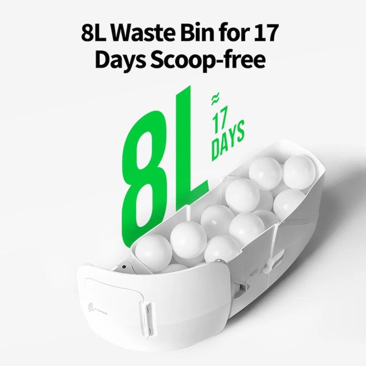 Лоток автоматичний для котів PETKIT Purobot Max Pro with Camera 65 л White (P9904) - фото 5 Лоток автоматичний для котів PETKIT Purobot Max Pro with Camera 65 л White (P9904) - фото 5