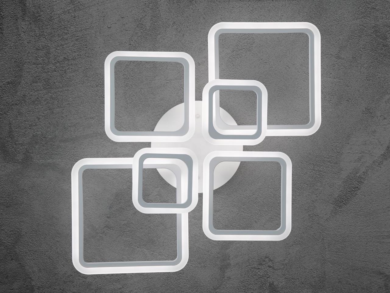 Люстра LED A8160-6WHDIM-LS с пультом 105 W 14 м2 Белый (2443146857)