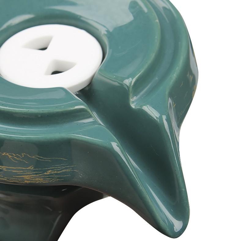 Сервіз для чайної церемонії Lesko #16 Гірський пейзаж піали з чайником на 6 персон Green (2471836538) - фото 2