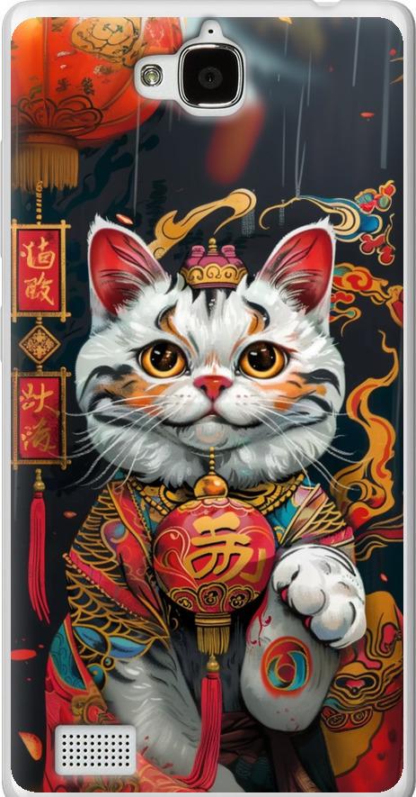 Чехол на Huawei Honor 3C China Cat v2 (6135u-307-42517)
