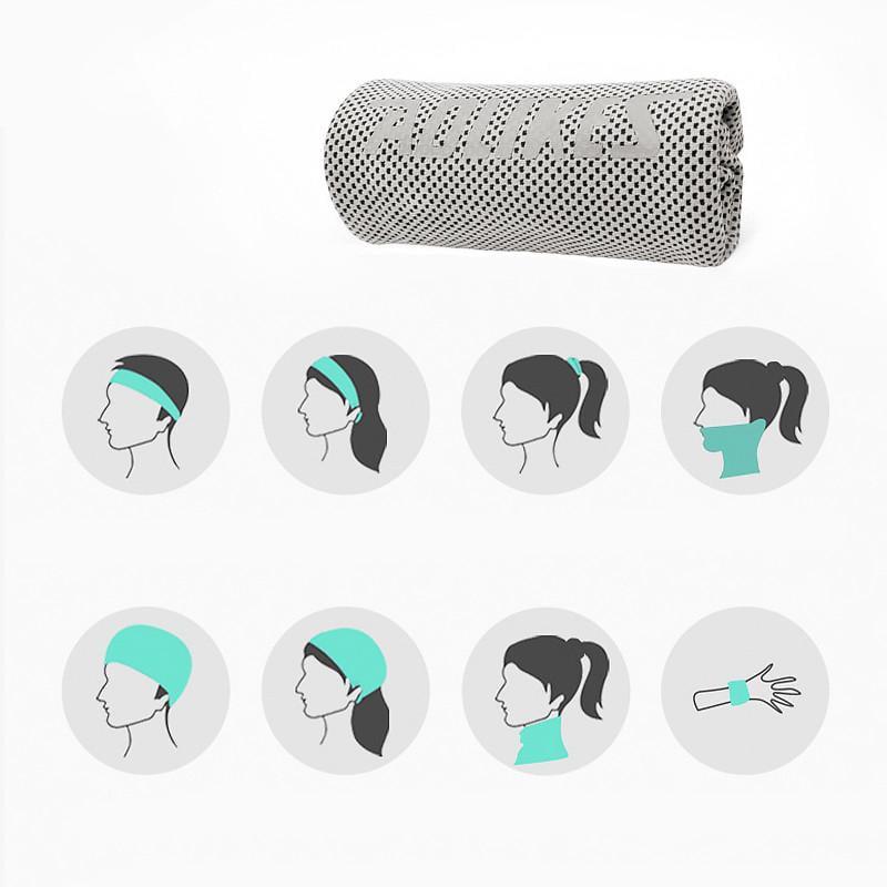 Полотенце охлаждающее Aolikes A-7933 Gray - фото 5