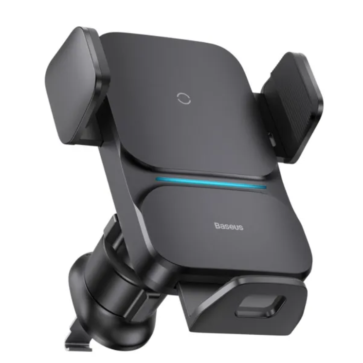 Пристрій зарядний BASEUS Wisdom Auto Alignment Car Mount Wireless Charger 15W Чорний (CGZX000001)