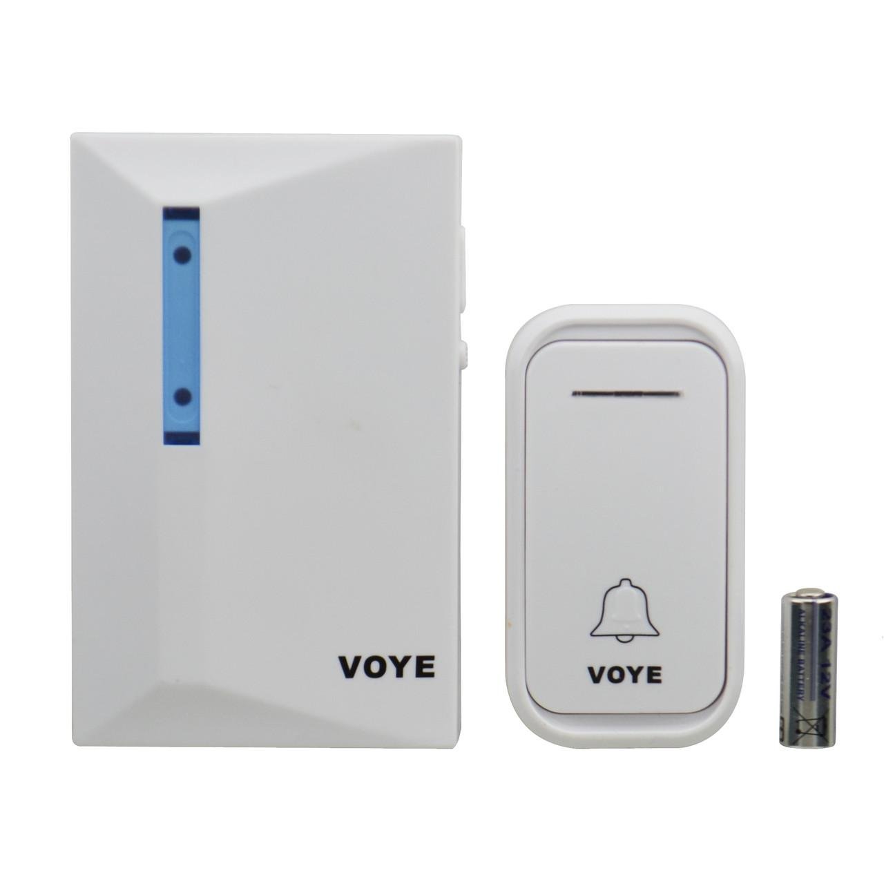 Дверной звонок беспроводной Voye V015F от батареек White (3_04544)