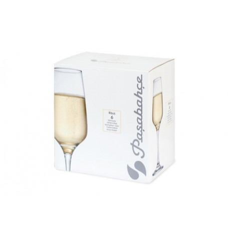 Набор бокалов для игристых вин Pasabahce Risus 440257 195 мл 6 шт. - фото 3 Набор бокалов для игристых вин Pasabahce Risus 440257 195 мл 6 шт. - фото 3