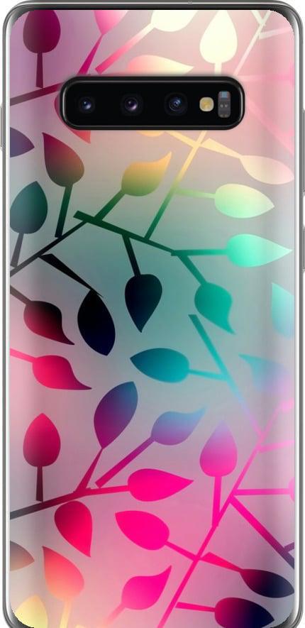 Чехол на Samsung Galaxy S10 Plus Листья (2235u-1649-42517)