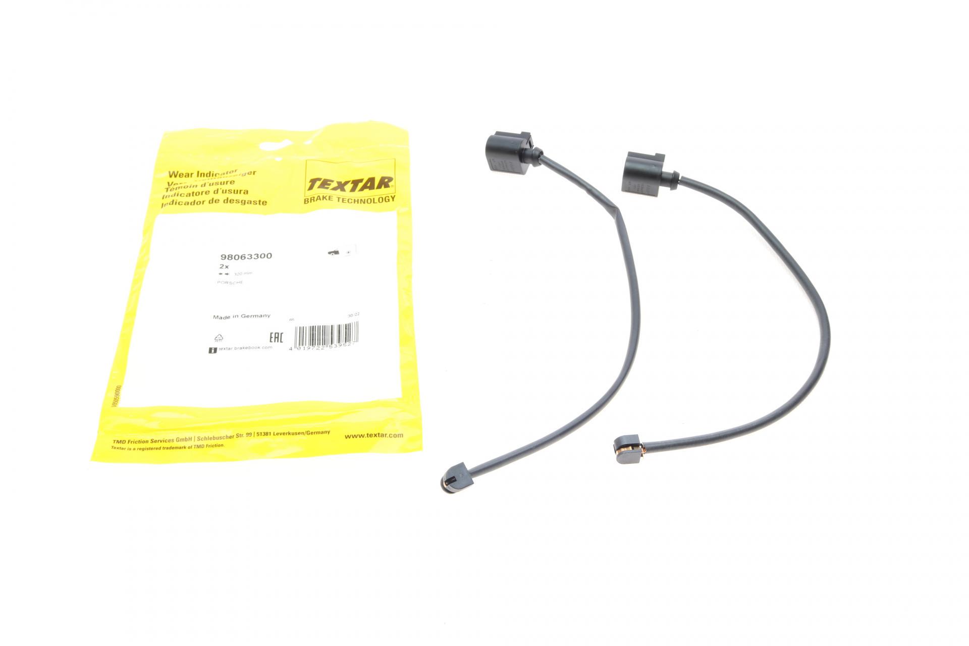 Датчик износа тормозных колодок передних Porsche Cayenne/Cayenne Coupe 17-L 320 мм 2 шт. (98063300)