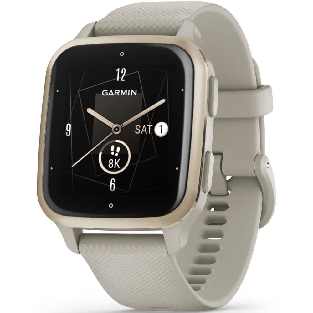 Смарт-часы Garmin Venu Sq 2 Music Edition Французский серый с кремово-золотистым безелем (010-02700-12)