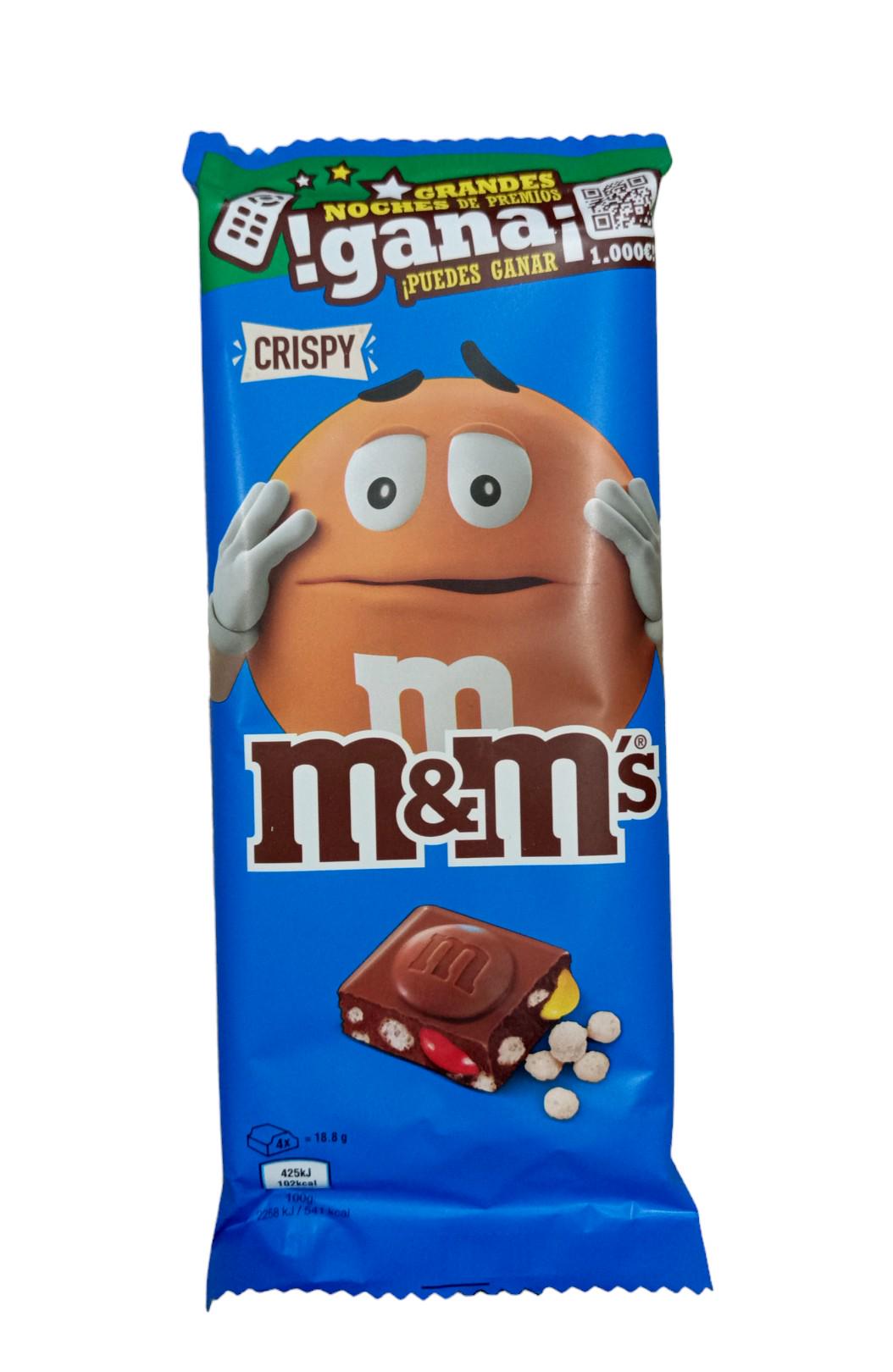 Шоколад M&M's Crispy молочний з хрусткими кріспами та кольоровим драже 160 г (20599548)