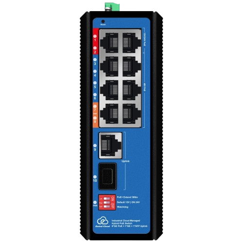 Коммутатор Ewind EW-EPIS3910SH-8GE управляемый AI 10-портовый настольный PoE 120/200 Вт