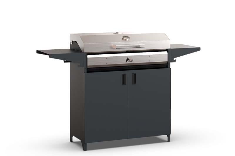 Мангал у повній комплектації Smoke HouseHigh Tech 900 1580х400х900 мм на 14 шампурів з гратами та кришкою з термометром (27860575)