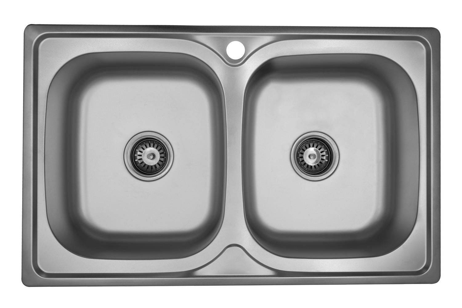 Мойка кухонная Kroner CV025445 прямоугольная из нержавеющей стали 800x500 мм (135950)
