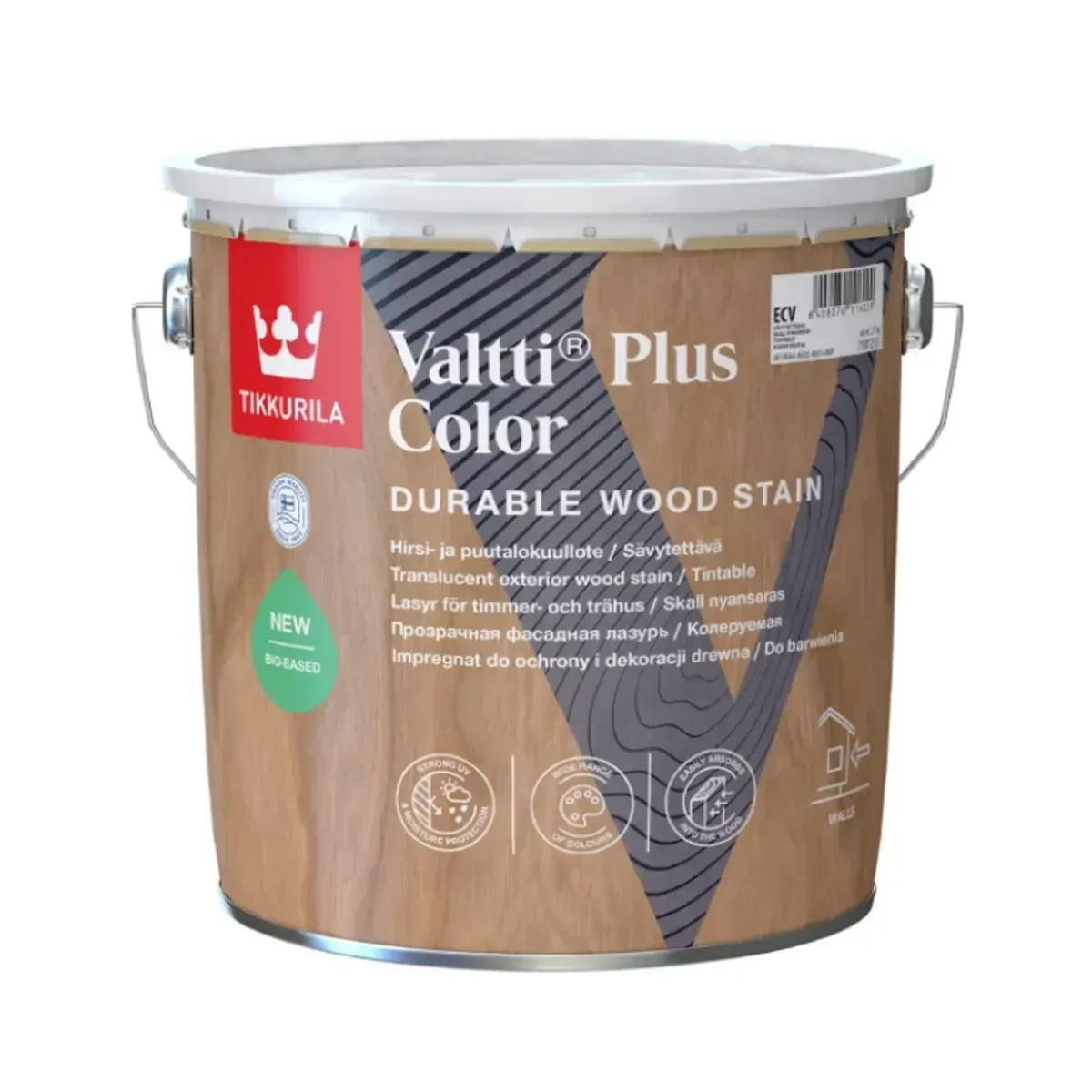 Лазурь TIKKURILA Valtti Plus Color База ECV прозрачная 0,9 л (2445860693) Лазурь TIKKURILA Valtti Plus Color База ECV прозрачная 0,9 л (2445860693)