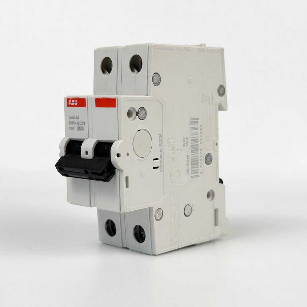 Автоматичний вимикач ABB Basic BMS412-C63 2p тип-C 63A (28679548) - фото 3