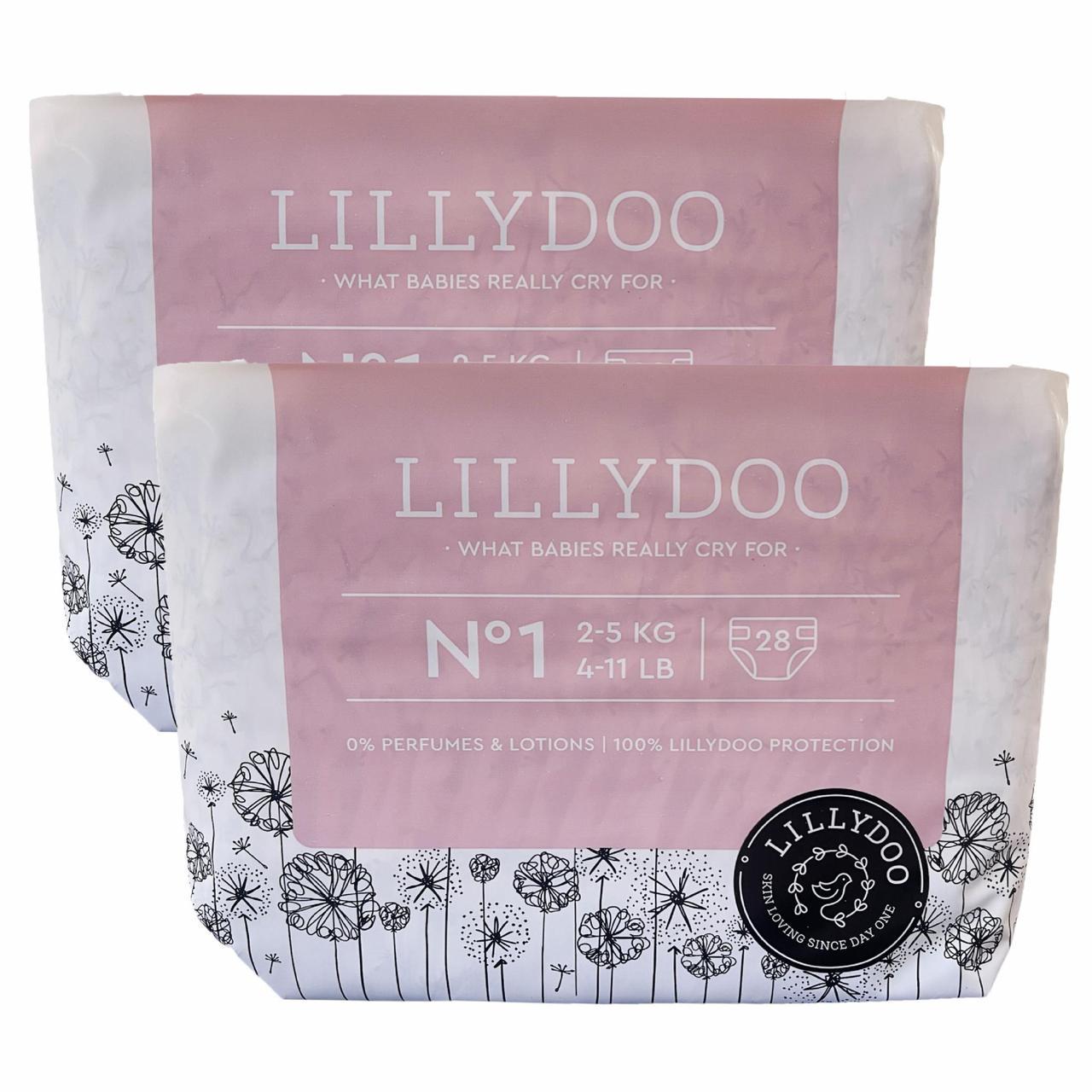 Підгузки Lillydoo 1 2-5 кг 56 шт. (2511827421)